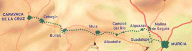 Localización Albudeite en mapa de Murcia
